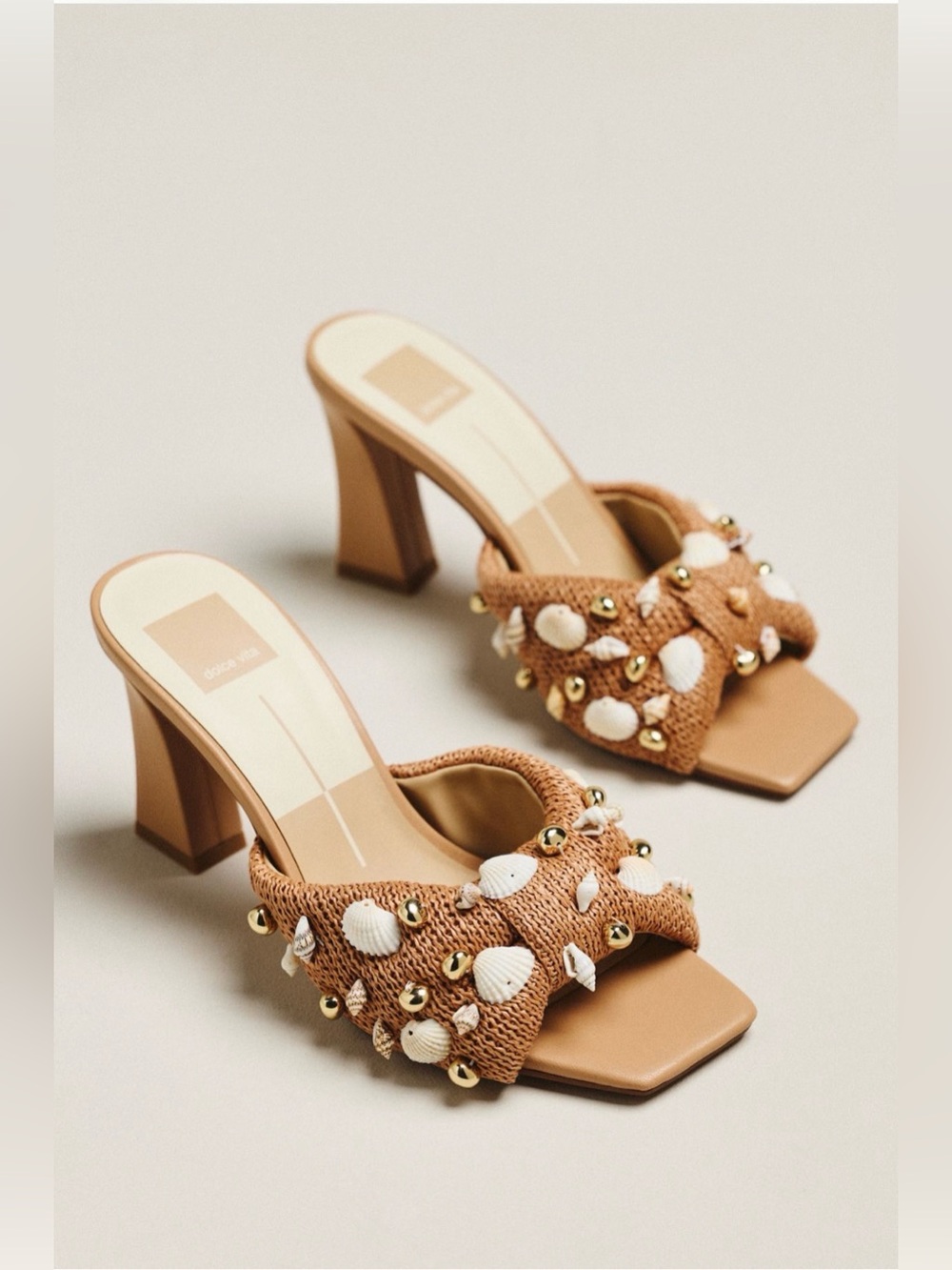 Anthropologie Dolce Vita Tylah Embellished Heeled Sandals
